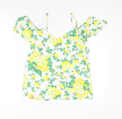 Womens UK Size 8 Oasis Yellow Basic Blouse