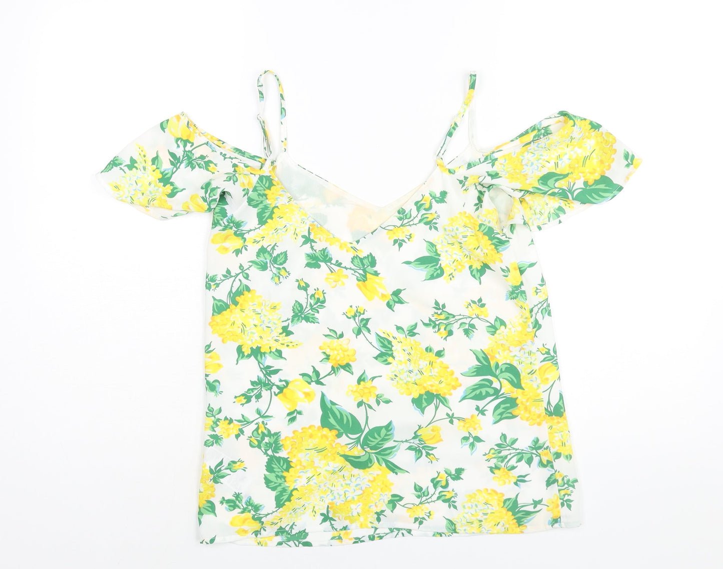 Womens UK Size 8 Oasis Yellow Basic Blouse