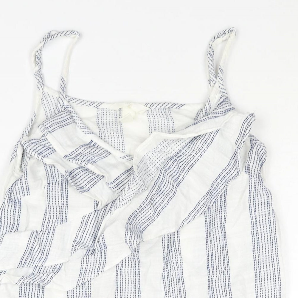 Womens UK Size 8 H&M White Camisole Blouse