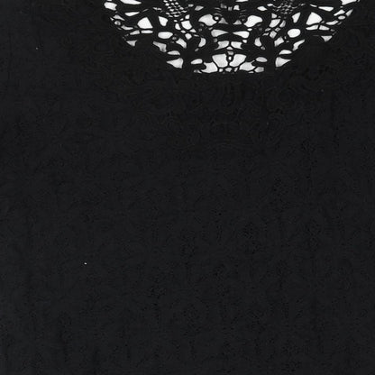 Womens UK Size 12 Per Una Black Basic Blouse