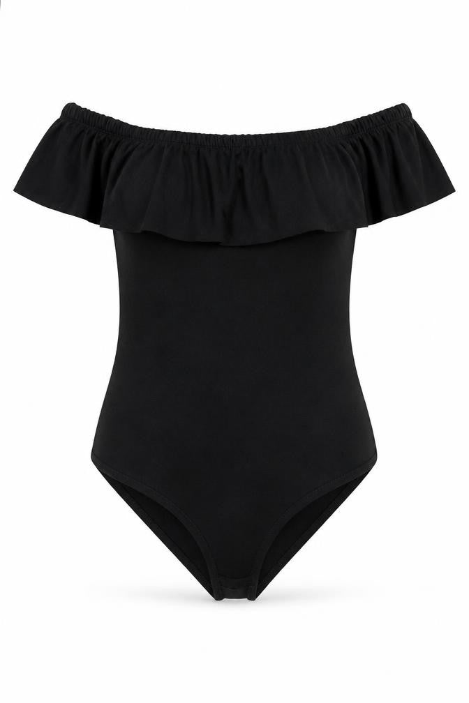 Womens UK Size S Only One-Piece Black Bodysuit