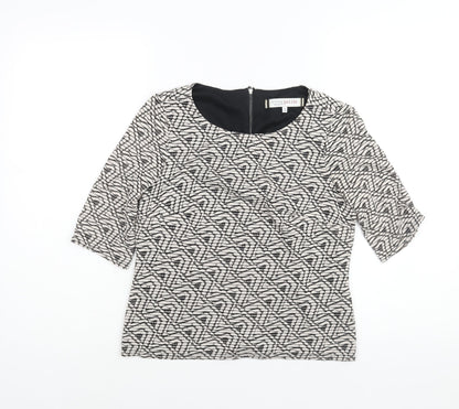 Womens UK Size 10 Principles White Basic Blouse