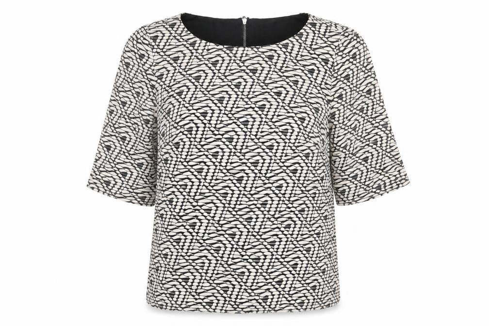 Womens UK Size 10 Principles White Basic Blouse