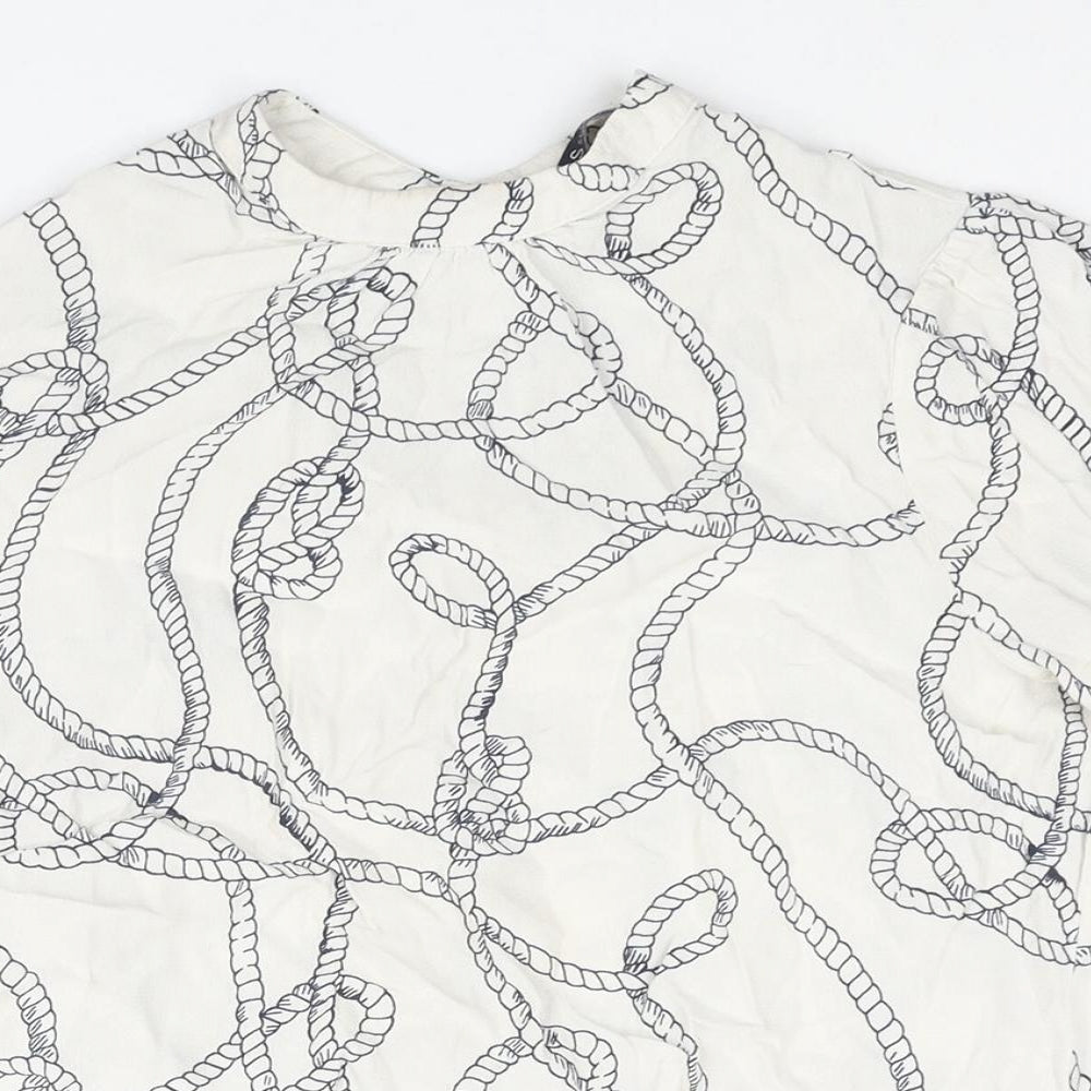Womens UK Size 12 Marks and Spencer White Basic Blouse