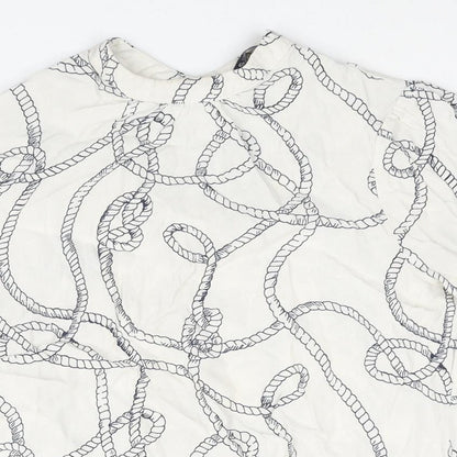 Womens UK Size 12 Marks and Spencer White Basic Blouse