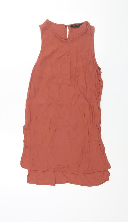 Womens UK Size 10 New Look Brown Camisole Blouse