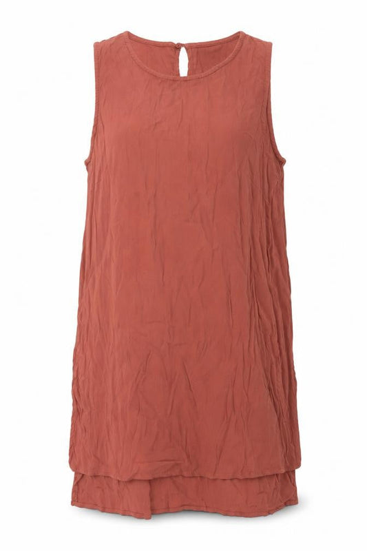 Womens UK Size 10 New Look Brown Camisole Blouse