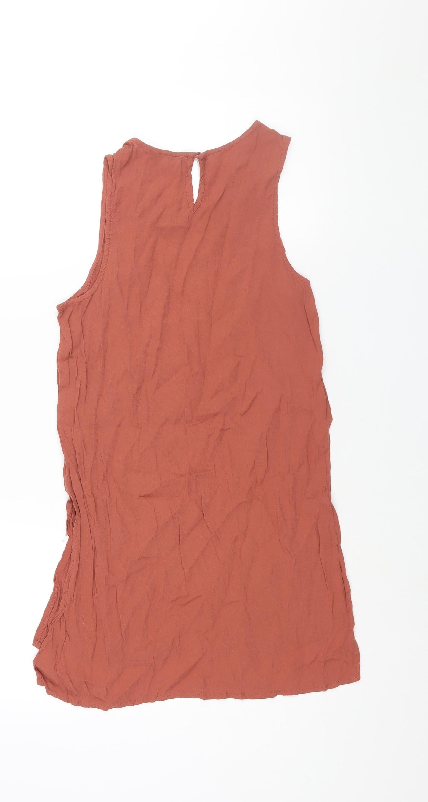 Womens UK Size 10 New Look Brown Camisole Blouse