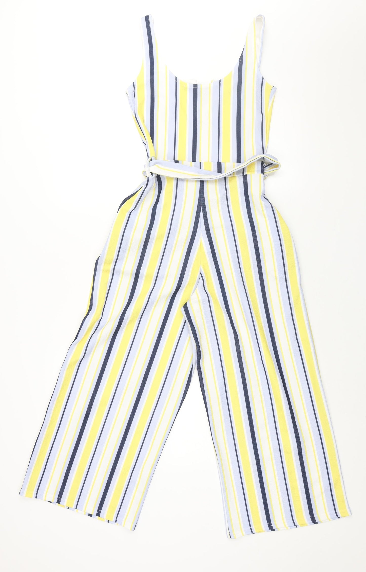 Quiz Womens Multicoloured Striped Polyester Jumpsuit One-Piece Size 6 L23 in Pullover - Belted