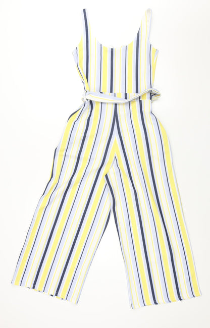 Quiz Womens Multicoloured Striped Polyester Jumpsuit One-Piece Size 6 L23 in Pullover - Belted