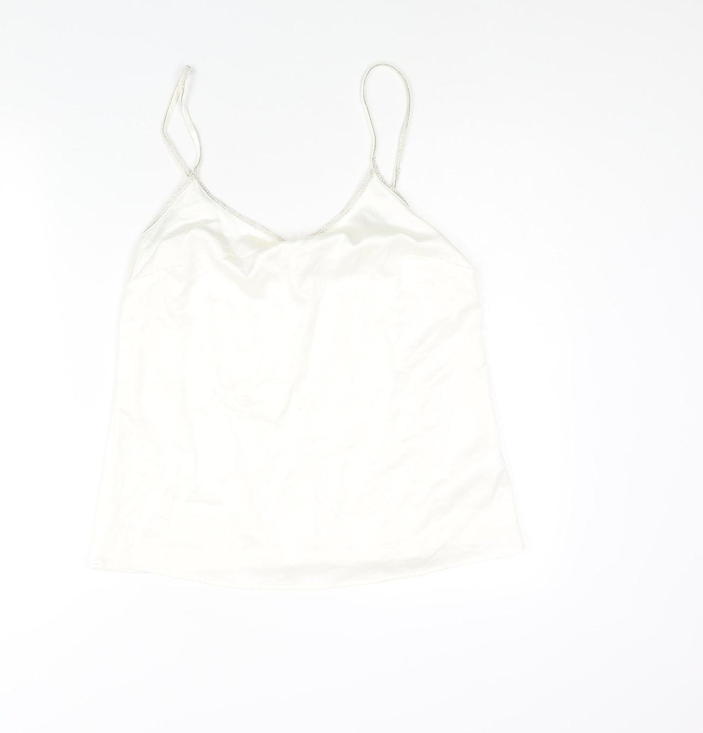 Womens UK Size 10 River Island Ivory Camisole Blouse