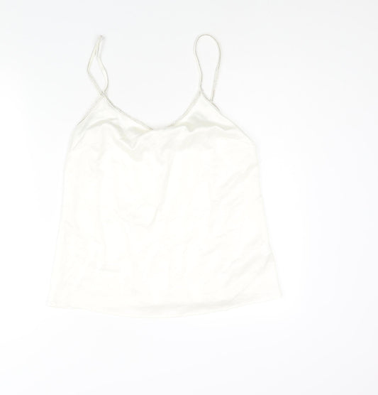Womens UK Size 10 River Island Ivory Camisole Blouse