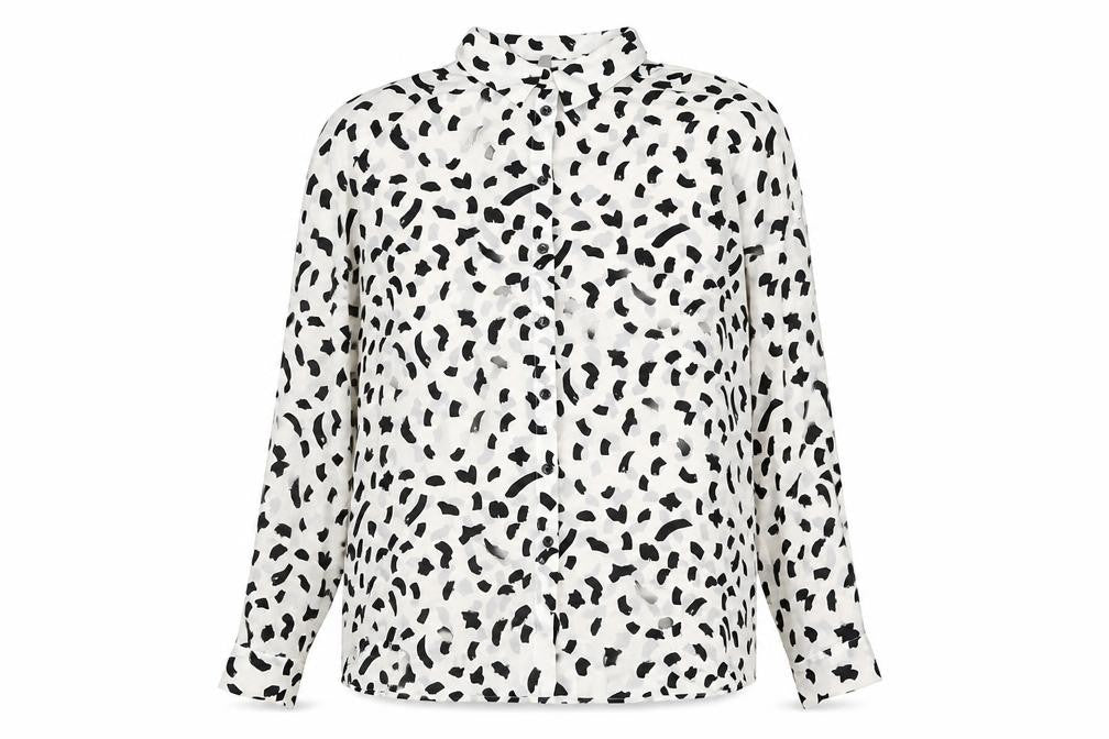 Womens UK Size 14 ASOS White Basic Button-Up