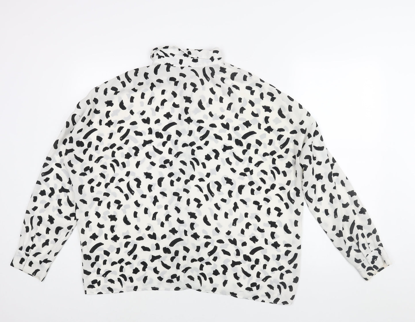 Womens UK Size 14 ASOS White Basic Button-Up