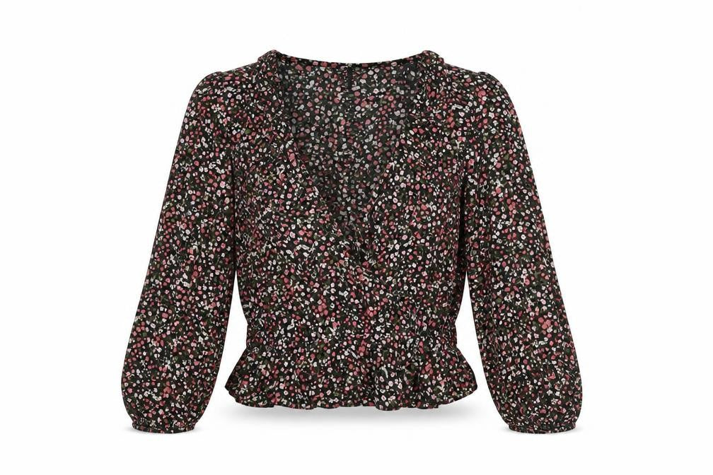 Womens UK Size 6 Miss Selfridge Multicoloured Wrap Blouse