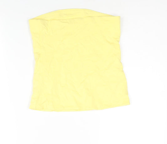 Womens UK Size 8 NEXT Yellow Basic Blouse