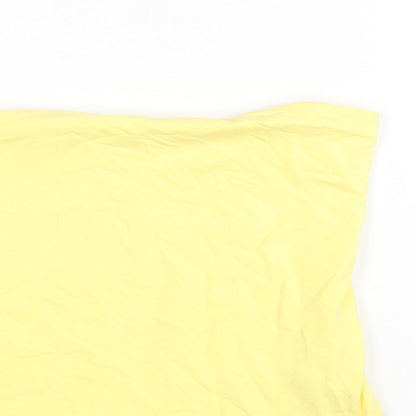 Womens UK Size 8 NEXT Yellow Basic Blouse