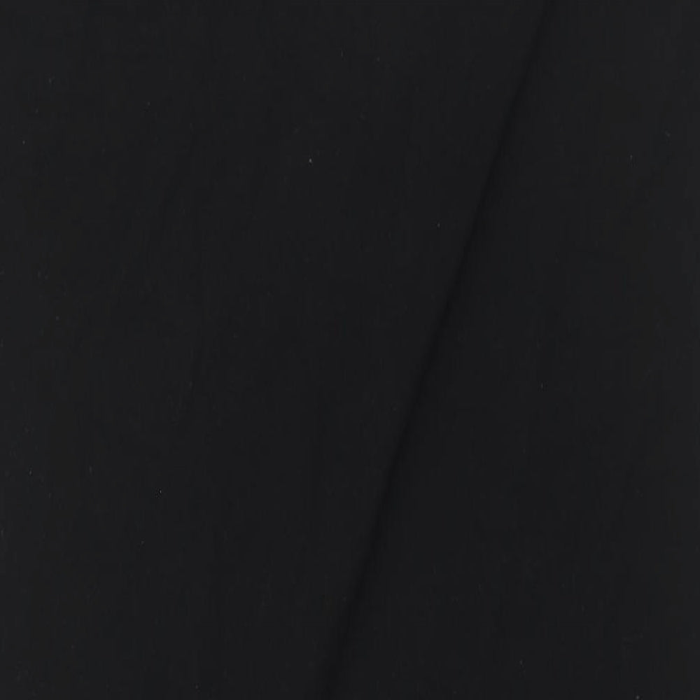 NEXT Womens Black Polyester T-Shirt Dress Size S Crew Neck Pullover