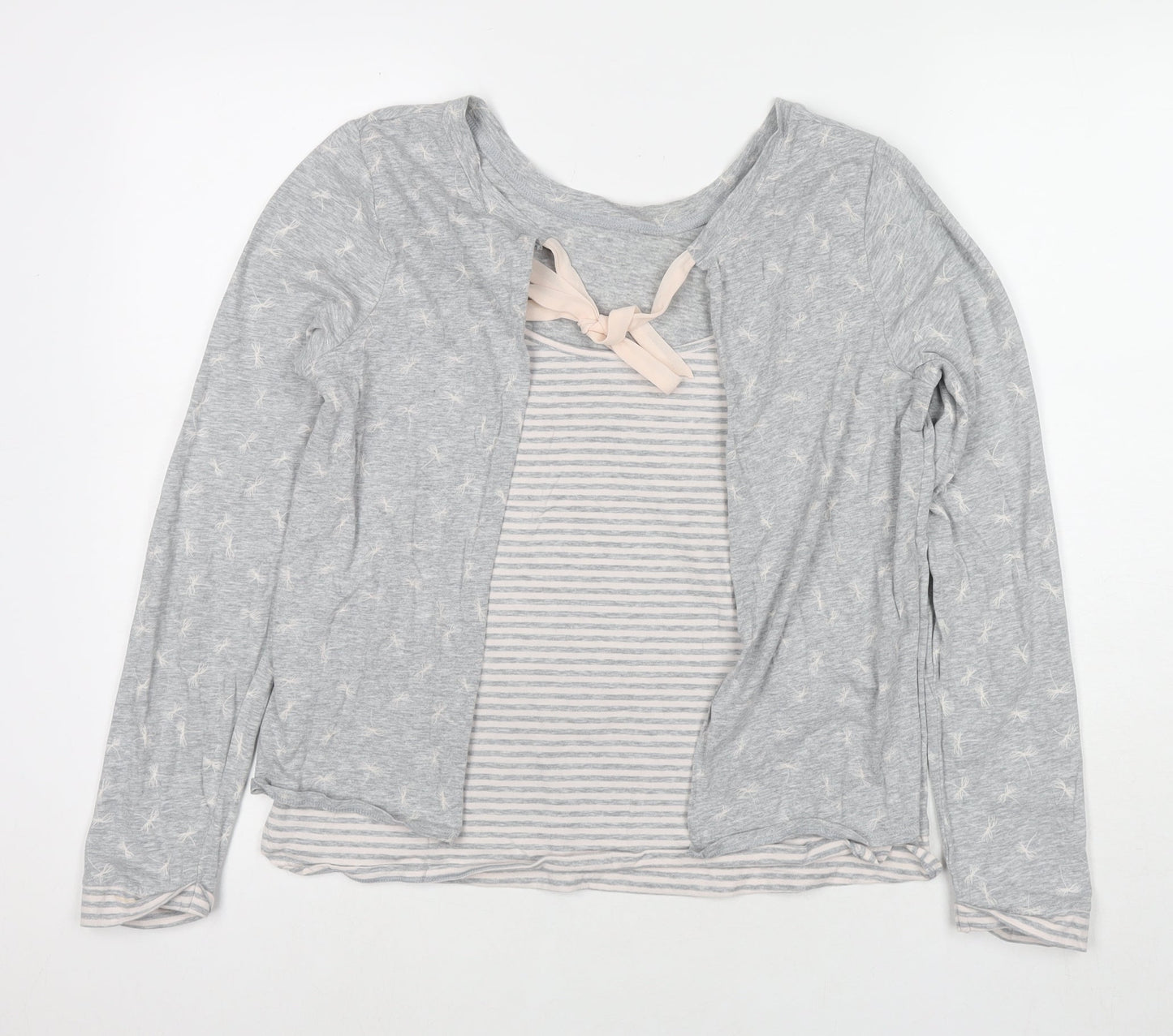 Womens UK Size 10 Marks and Spencer Grey Basic Blouse