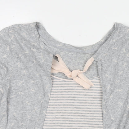 Womens UK Size 10 Marks and Spencer Grey Basic Blouse
