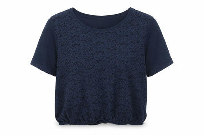 Womens UK Size 10 Cotton Traders Blue Basic T-Shirt