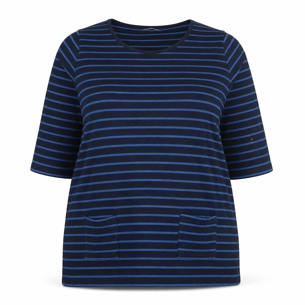 Womens UK Size 16 Pebble Bay Blue Tunic T-Shirt