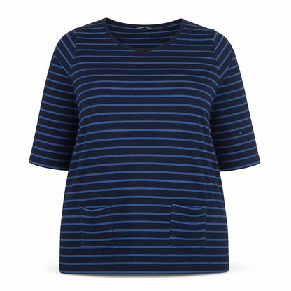 Womens UK Size 16 Pebble Bay Blue Tunic T-Shirt