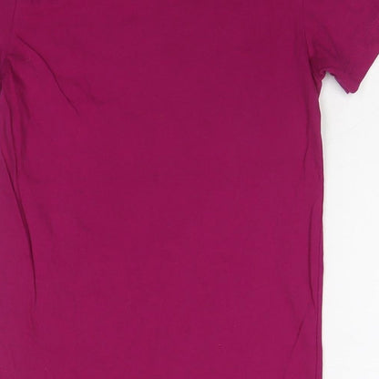 Womens UK Size S American Apparel Purple Basic T-Shirt