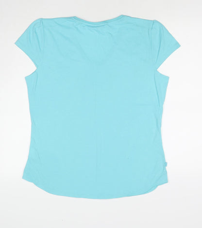 Womens UK Size 20 LA Gear Blue Basic T-Shirt