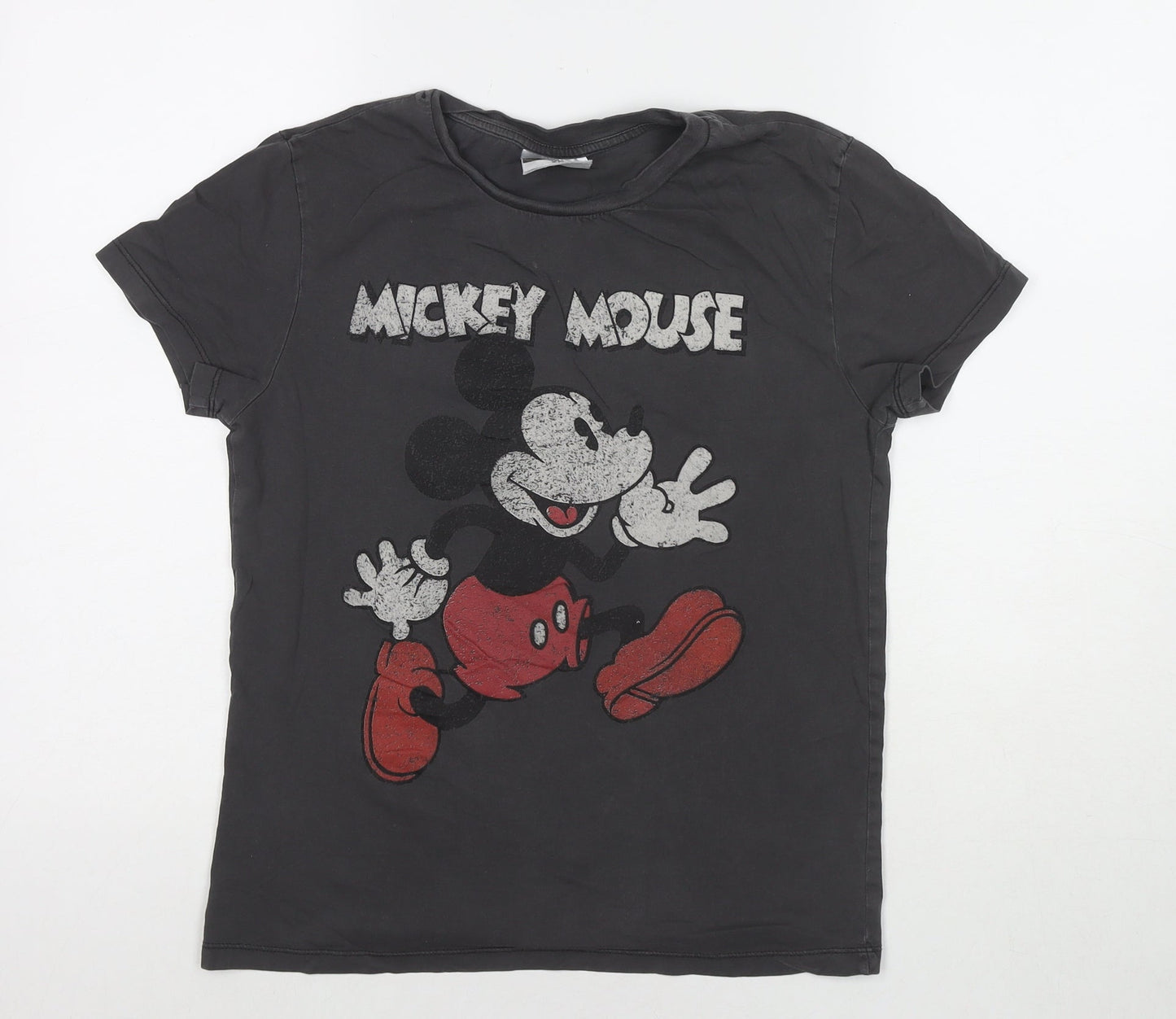 Womens UK Size XS Disney Brown Basic T-Shirt