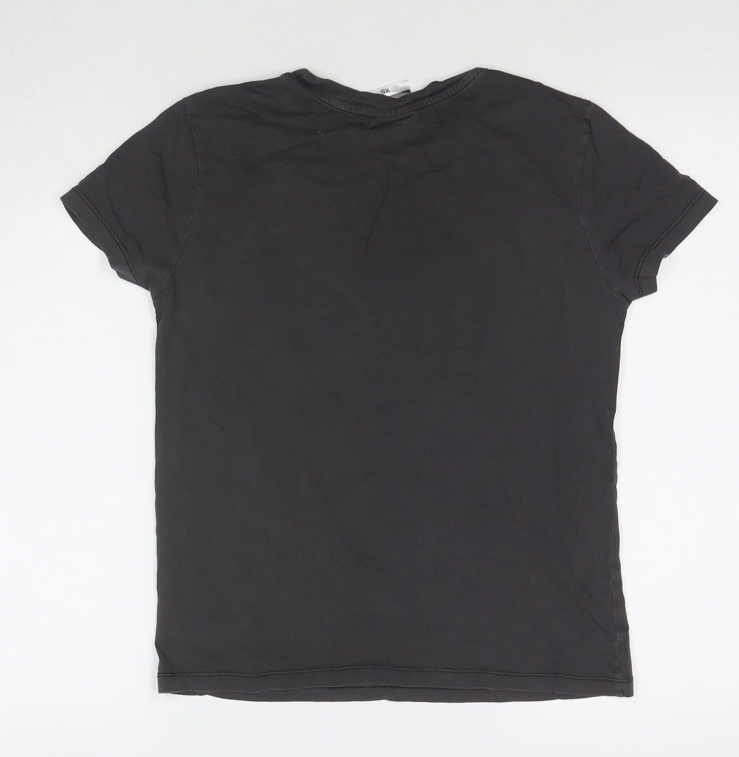 Womens UK Size XS Disney Brown Basic T-Shirt