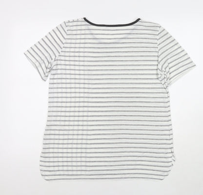Womens UK Size 16 Dorothy Perkins White Basic T-Shirt