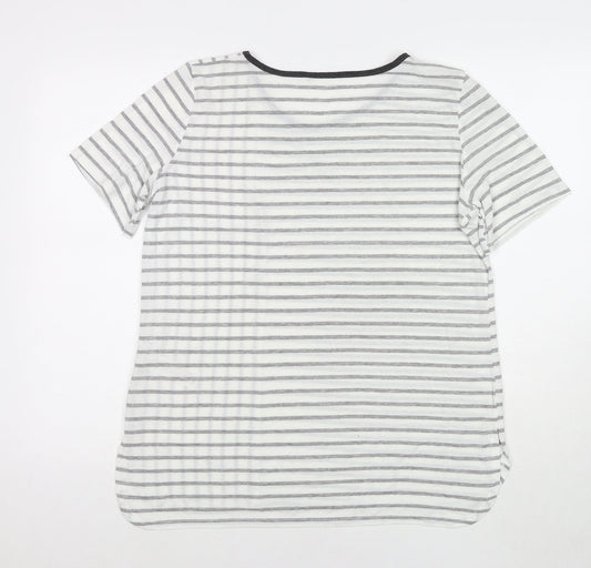 Womens UK Size 16 Dorothy Perkins White Basic T-Shirt