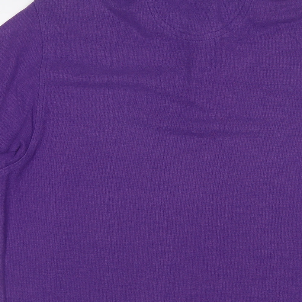 IZOD Mens Purple Polyester Polo Size M Collared Pullover