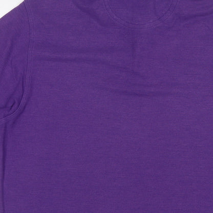 IZOD Mens Purple Polyester Polo Size M Collared Pullover