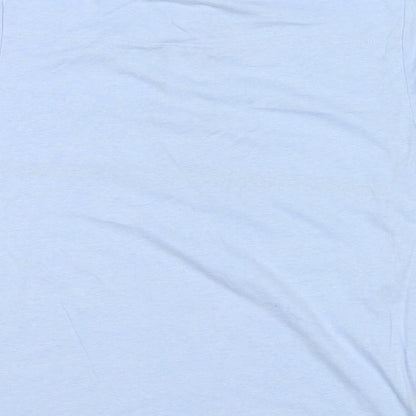 French Connection Mens Blue Cotton Polo Size M Collared