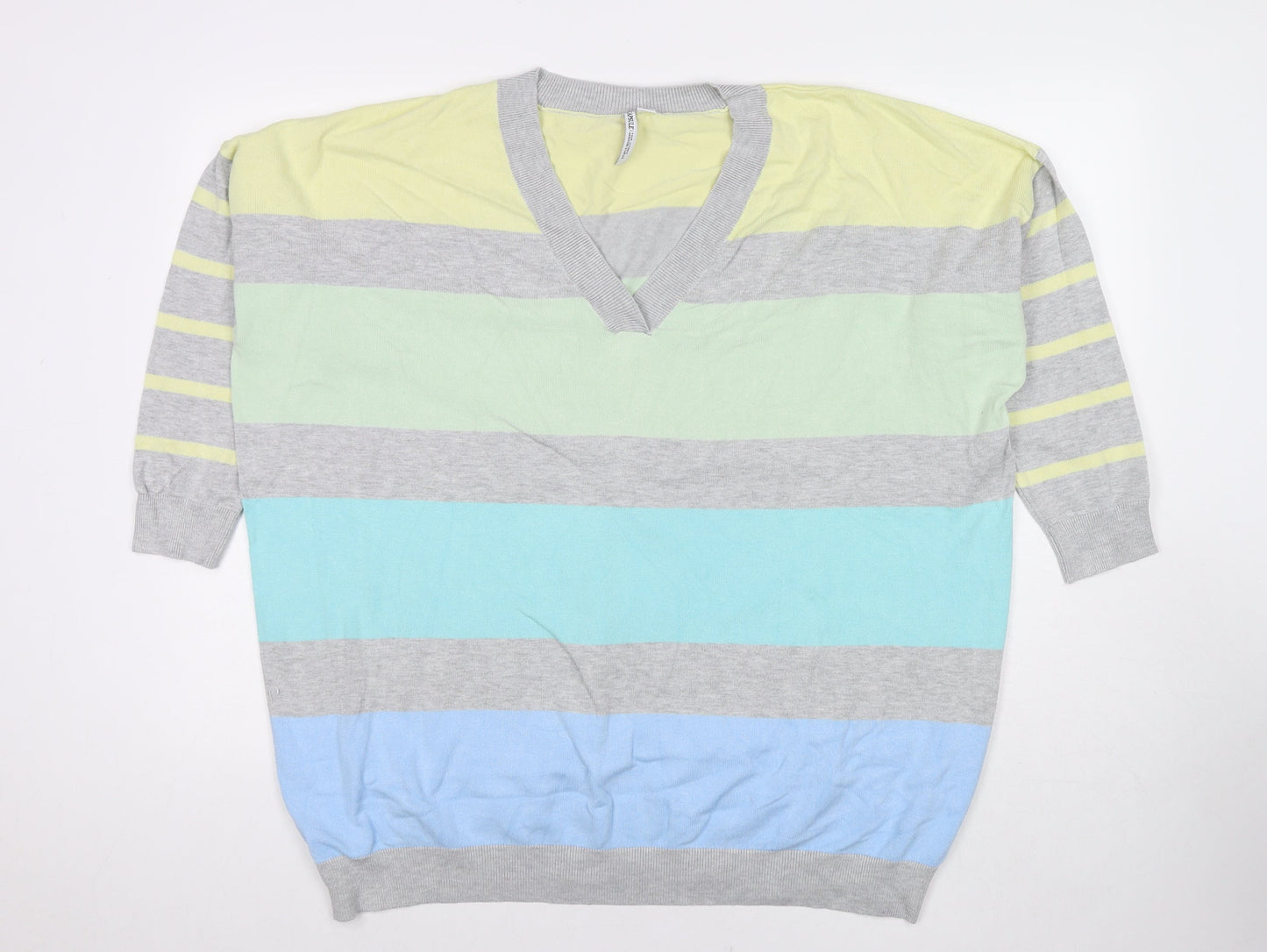 Womens UK Size One Size Capsule Multicoloured Pullover Jumper