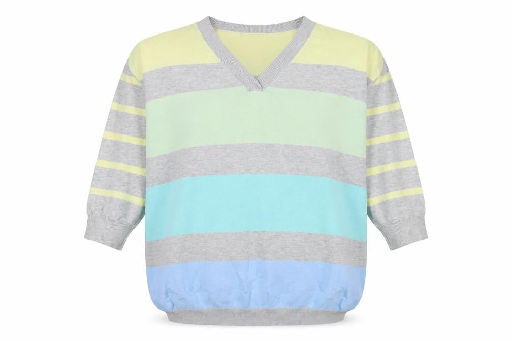 Womens UK Size One Size Capsule Multicoloured Pullover Jumper
