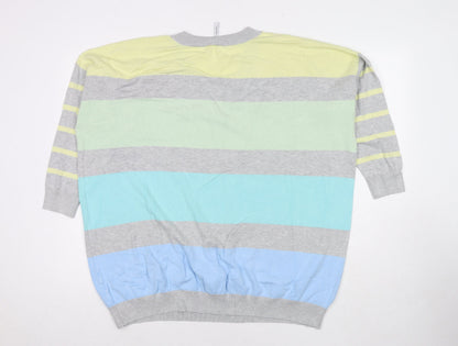 Womens UK Size One Size Capsule Multicoloured Pullover Jumper