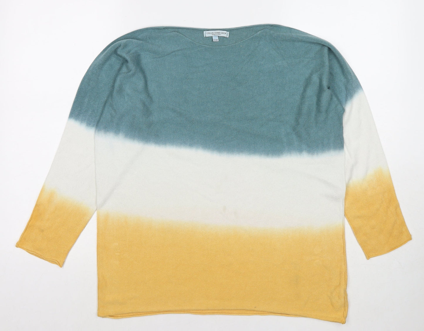 Womens UK Size S Collezione Gaia Multicoloured Pullover Jumper