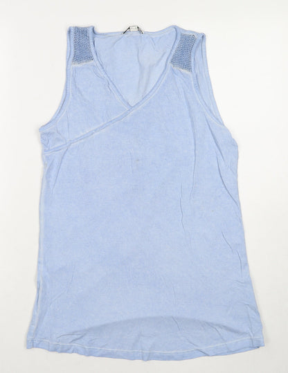 Womens UK Size 12 Steilmann Blue Basic Tank