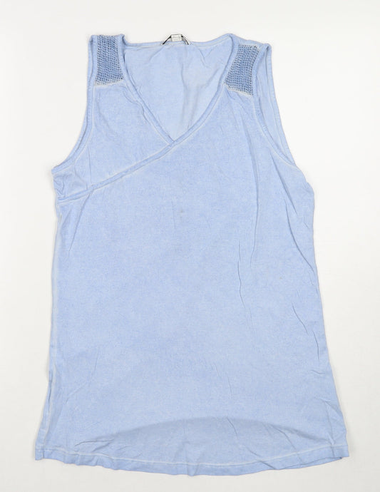 Womens UK Size 12 Steilmann Blue Basic Tank
