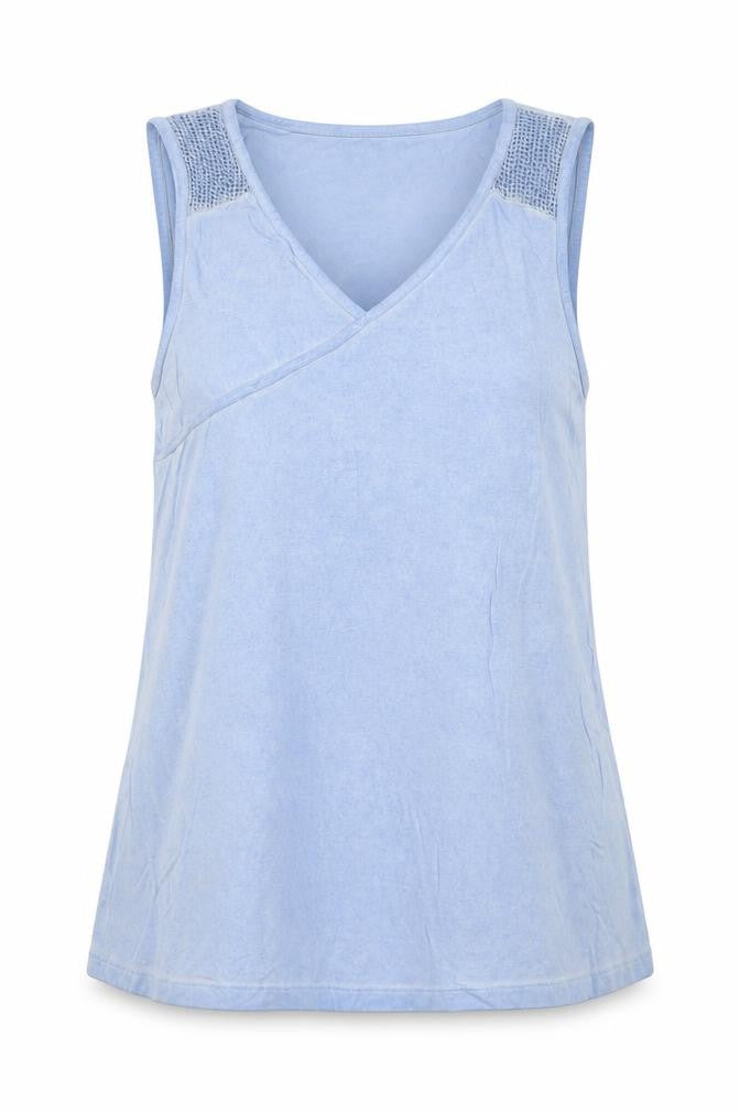 Womens UK Size 12 Steilmann Blue Basic Tank