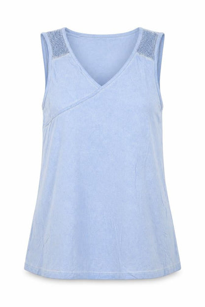 Womens UK Size 12 Steilmann Blue Basic Tank