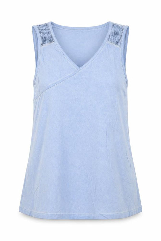 Womens UK Size 12 Steilmann Blue Basic Tank