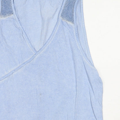 Womens UK Size 12 Steilmann Blue Basic Tank