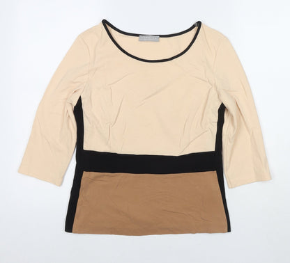 Womens UK Size 14 Kapalua Brown Basic Blouse