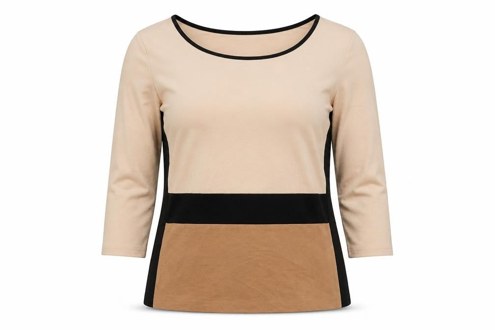 Womens UK Size 14 Kapalua Brown Basic Blouse