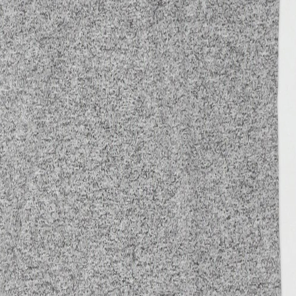 ASOS Womens Grey Viscose Tank Dress Size 10 Scoop Neck Pullover - Side Slit(s)