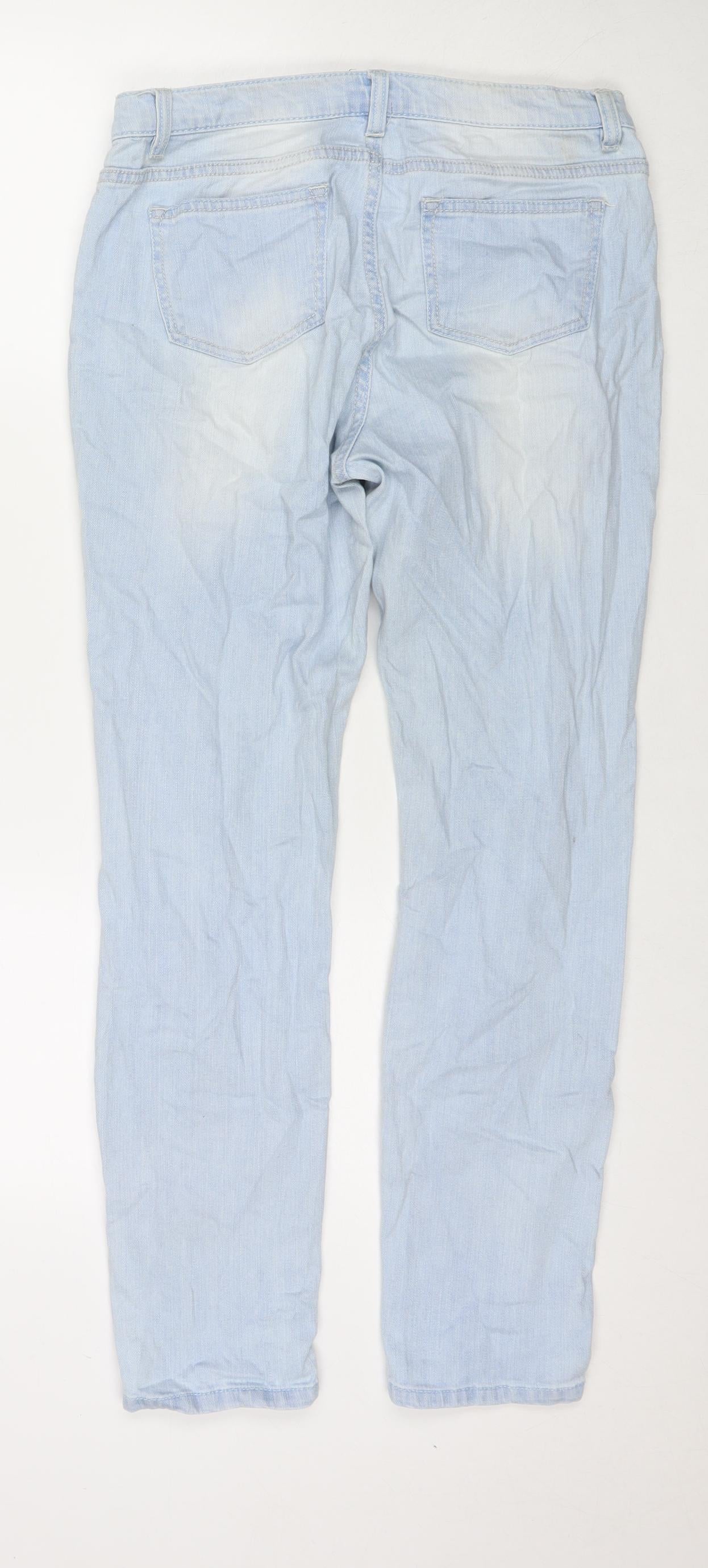 Jay Jays Womens Blue Cotton Skinny Jeans Size 6 L26 in Regular Zip